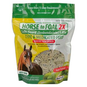 Horse to Foal 2X Safe-Guard (fenbendazole) 1% Equine Dewormer 1 lb - Item # 46265
