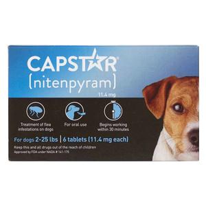 Capstar Oral Flea Tablets for Dogs 2-25 lbs (6 ct) - Item # 46267