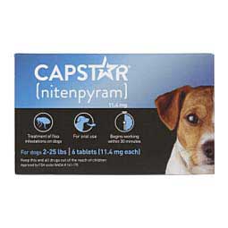 Capstar Oral Flea Tablets for Dogs 6 ct (2-25 lbs) - Item # 46267