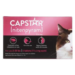 Capstar Flea Tablets for Cats 2-25 lbs (6 ct) - Item # 46269