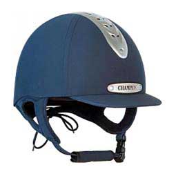 Champion Evolution Classic Horse Riding Helmet Navy/Silver - Item # 46426