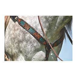 Turquoise Gator Horse Breast Collar 1 3/4'' - Item # 46448