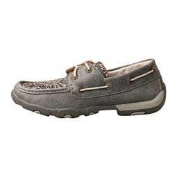 Tooled Womens Driving Mocs Gray - Item # 46504