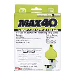 Max40 Insecticide Ear Tags for Cattle