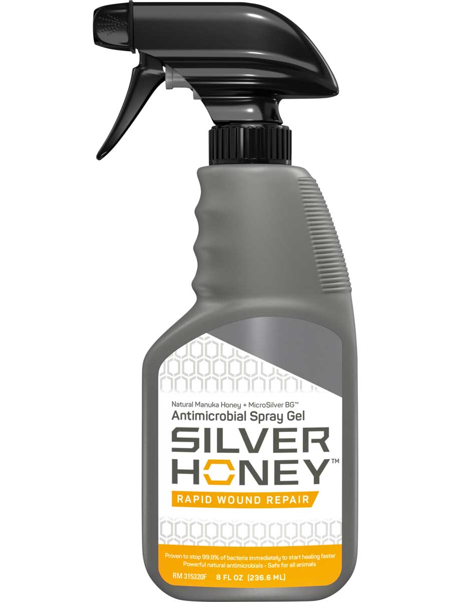 Silver Honey Rapid Wound Repair Spray Gel for Animals W F Young Wound Care Health Equine