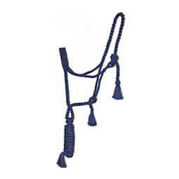 Hand Braided Premium Rope Horse Halter with Lead Navy - Item # 46660