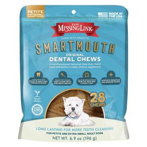 Missing Link Smartmouth Dental Chews for Dogs Petite/XS (28 ct) - Item # 46748