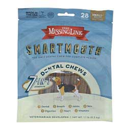 Missing Link Smartmouth Dental Chews for Dogs S/M 28 ct - Item # 46749