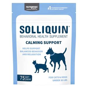 Solliquin Behavioral Health Soft Chews for Dogs and Cats S/M Dogs or Cats 8-30 lbs (75 ct) - Item # 46775
