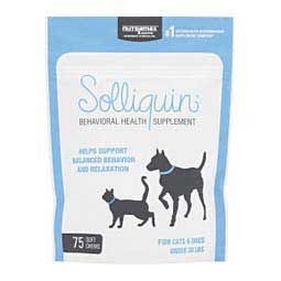 Solliquin Behavioral Health Soft Chews for Dogs and Cats S/M Dogs/Cats (8-30 lbs)  75 ct  - Item # 46775