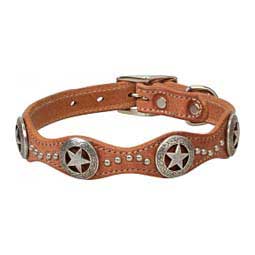 Texas Star Leather Dog Collar 3/4'' x 17'' - Item # 46807