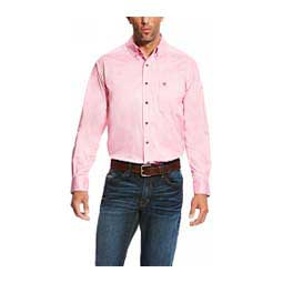Solid Twill Long Sleeve Mens Shirt Pink - Item # 46859C