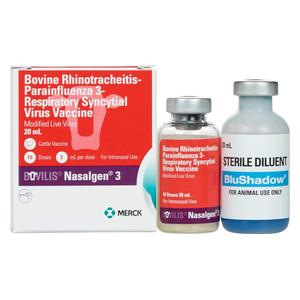 Bovilis Nasalgen 3 Cattle Vaccine 10 dose + cannulas - Item # 46882