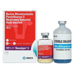 Bovilis Nasalgen 3 Cattle Vaccine 50 dose + cannulas - Item # 46883