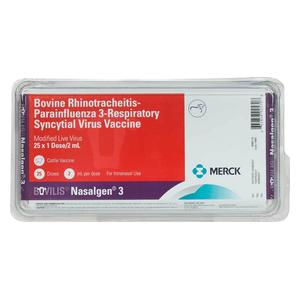 Bovilis Nasalgen 3 Cattle Vaccine 25 x 1 dose + cannulas - Item # 46884