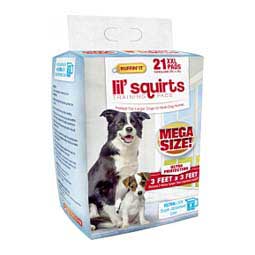 Lil' Squirts Mega Training Pads for Puppies and Dogs 36'' x 36'' (21 ct) - Item # 46897
