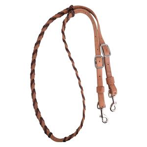 Latigo Laced Barrel Horse Rein Chocolate - Item # 46933