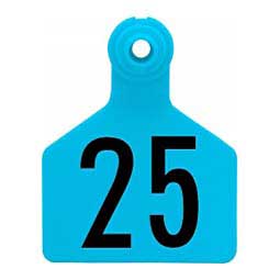 Stockman 2-piece Numbered Calf ID Ear Tags Dark Blue - Item # 46947C