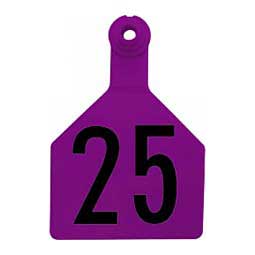 Stockman 2-piece Numbered Cattle ID Ear Tags Dark Purple - Item # 46949