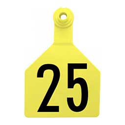 Stockman 2-piece Numbered Cattle ID Ear Tags Yellow - Item # 46949