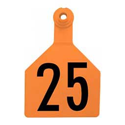 Stockman 2-piece Numbered Cattle ID Ear Tags Orange - Item # 46949