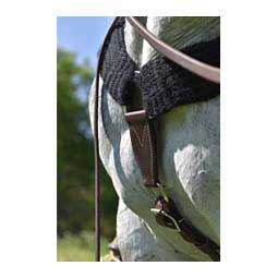 Colored 3-in Mohair Horse Breast Collar Black - Item # 46979