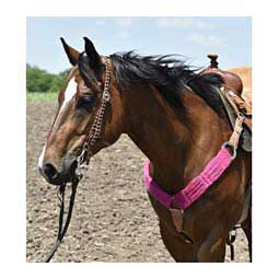 Colored 3" Mohair Horse Breast Collar Pink - Item # 46979