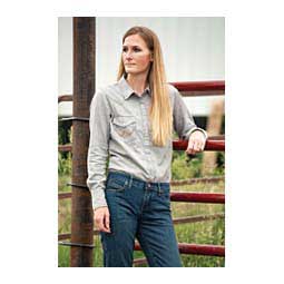 Denim Long Sleeve Womens Shirt Gray - Item # 47031