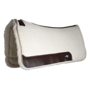 Comfort-Fit 1 1/4-in Wool with Fleece Horse Saddle Pad Tan 31 x 32 - Item # 47060