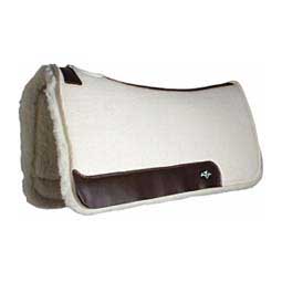 Comfort-Fit 1 1/4-in Wool w/Fleece Horse Saddle Pad Tan 31 x 32 - Item # 47060