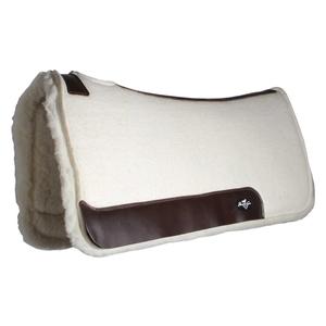 Comfort-Fit 1 1/4-in Wool with Fleece Horse Saddle Pad Tan - Item # 47060