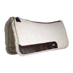 Comfort-Fit 1 1/4" Wool w/Fleece Horse Saddle Pad Tan - Item # 47060