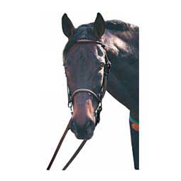Henri De Rivel Advantage Fancy Raised Snaffle Horse Bridle with Laced Reins Havana Brown - Item # 47125