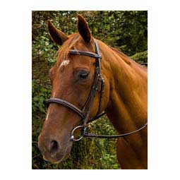 Henri De Rivel Pro Mono Crown Fancy Stitched Padded Horse Bridle Havana Brown - Item # 47128