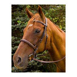 Henri De Rivel Pro Mono Crown Fancy Stitched Padded Horse Bridle Australian Nut - Item # 47128
