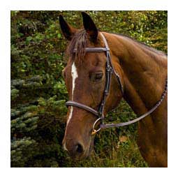Henri De Rivel Advantage Horse Fancy Raised Padded Horse Bridle with Laced Reins Havana Brown - Item # 47134