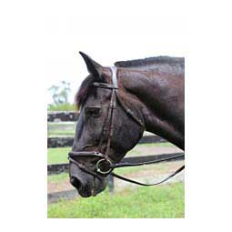 Henri De Rivel Pro Piaffe Mono Crown Horse Bridle with Flash Noseband Havana Brown - Item # 47135