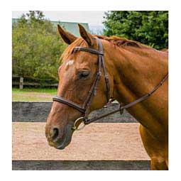 Henri De Rivel Kushy Raised Fancy Stitched Bridle Havana Brown - Item # 47138