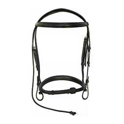 Henri De Rivel Pro Padded Dressage Bridle with Web Reins Black/Black - Item # 47140