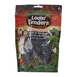 Emerald Isle Lovin' Tenders Beef Burger with Spinach and Quinoa Dog Treats 7 oz - Item # 47169
