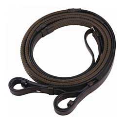 Henri De Rivel Advantage Rubber Reins Havana Brown - Item # 47176
