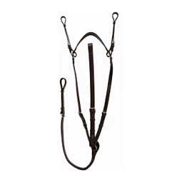 Henri De Rivel Advantage Flat Breastplate Martingale with Standing Attachment Havana Brown - Item # 47184