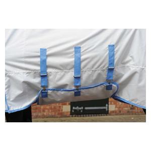 Comfitec Sweet Itch Shield Combo Horse Fly Sheet White/Blue - Item # 47241