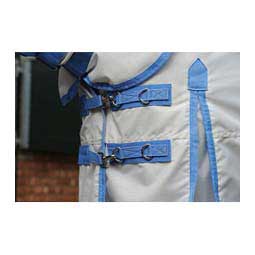 Comfitec Sweet Itch Shield Combo Horse Fly Sheet White/Blue - Item # 47241