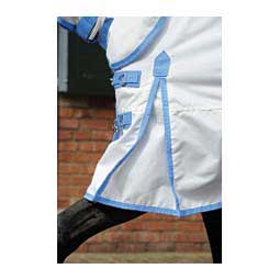 ComFiTec Sweet Itch Shield Combo Horse Fly Sheet White/Blue - Item # 47241