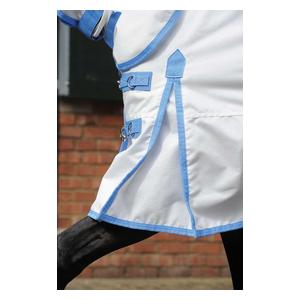 Comfitec Sweet Itch Shield Combo Horse Fly Sheet White/Blue - Item # 47241