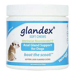 Glandex Soft Chews for Dogs Pork Liver 60 ct - Item # 47367