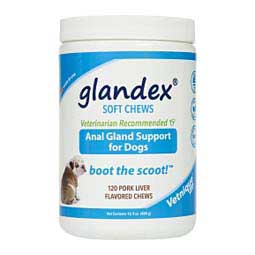 Glandex Soft Chews for Dogs Pork Liver 120 ct - Item # 47368