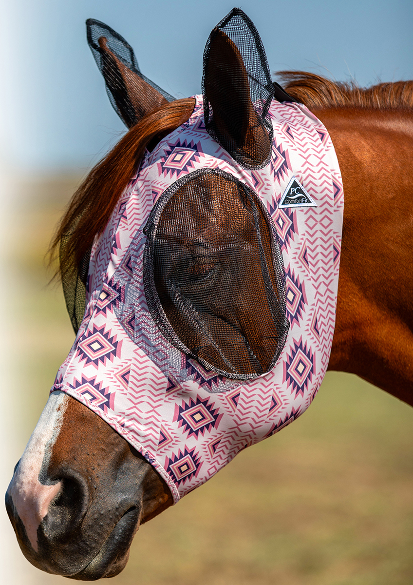 Fly Mask Comfort Fit Deluxe Horse Fly Mask with Ears and Forelock Opening ...