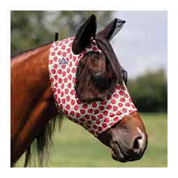 Comfort Fit Deluxe Horse Fly Mask with Ears and Forelock Opening Lady Bug - Item # 47394